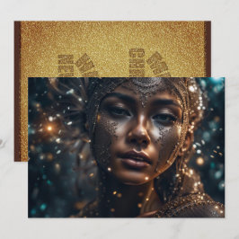 Prettig Kerstmis en Gelukkig Nieuwjaar Schoonheid Feestdagenkaart