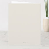 Prettig Kerstmis Engel in Crème en Goud Kaart (Achterkant)