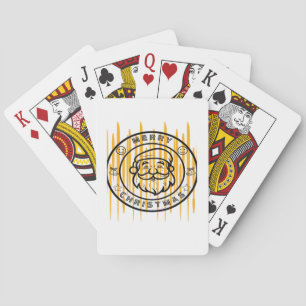Prettig Kerstmis Essentieel Pokerkaarten