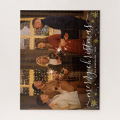 Prettig Kerstmis Familie Foto Herdenkings- Legpuzzel (Verticaal)
