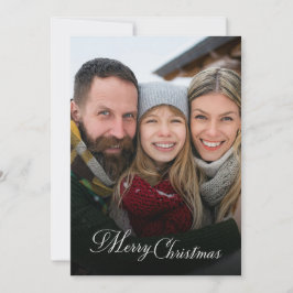 Prettig Kerstmis Familie Foto Overlay  Feestdagenkaart