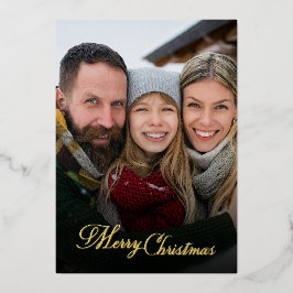 Prettig Kerstmis Familie Foto Overlay  Folie Feestdagenkaart