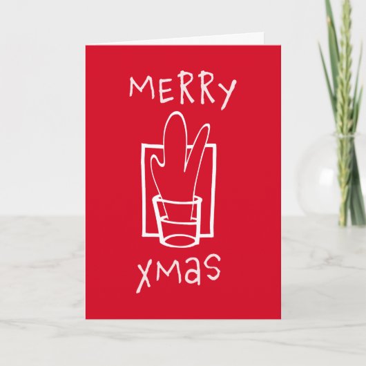Prettig Kerstmis Feestdagen Kaart (Voorkant)