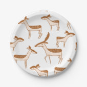 Prettig Kerstmis Feestelijke Kerstgift Ontwerp Papieren Bordje (Voorkant)