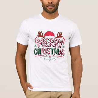 Prettig Kerstmis Feestelijke Stijl T-shirt