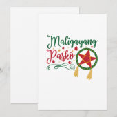 Prettig Kerstmis Filipijns Kerstmis Filipijnen Feestdagenkaart (Voorkant / Achterkant)