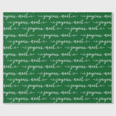 Prettig Kerstmis Frans Design Cadeaupapier (Vlak)
