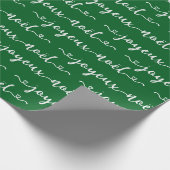 Prettig Kerstmis Frans Design Cadeaupapier (Hoek)