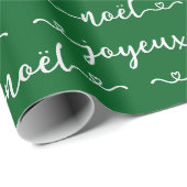 Prettig Kerstmis Frans Design Cadeaupapier (Rol Hoek)