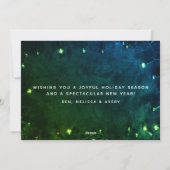 Prettig Kerstmis Franse moderne kerstfoto's collag Feestdagenkaart (Achterkant)