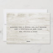 Prettig Kerstmis Franse moderne kerstfoto's collag Feestdagenkaart (Achterkant)