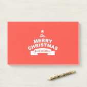Prettig Kerstmis, Gefeliciteerd Post-it® Notes (Op bureau)