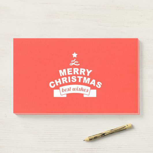 Prettig Kerstmis, Gefeliciteerd Post-it® Notes (Op bureau)