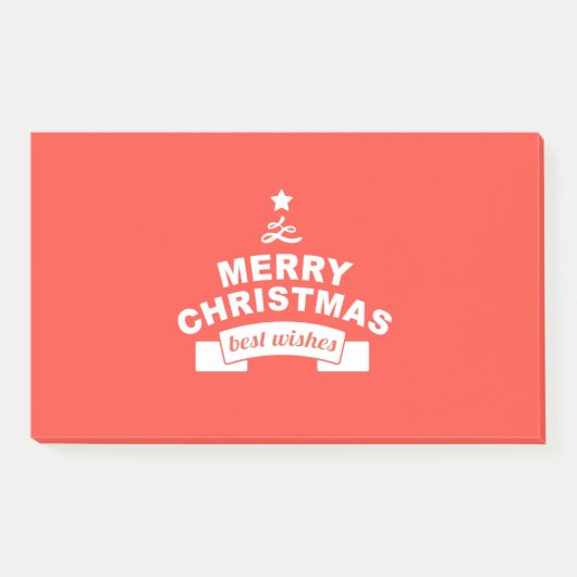 Prettig Kerstmis, Gefeliciteerd Post-it® Notes (Voorkant)