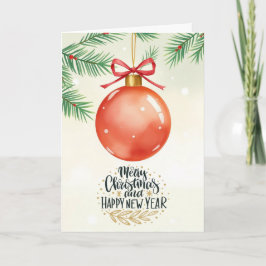 Prettig Kerstmis & Gelukkig Nieuwjaar Kaart