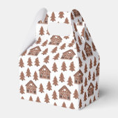 Prettig Kerstmis Gingbreadhuis & Bomen Bedankdoosjes (Achterkant)