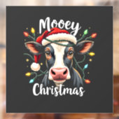 Prettig Kerstmis Grappig Kerst Rundvee Liefhebbers Raamsticker (Vel 2)