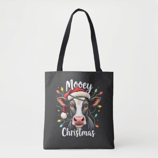 Prettig Kerstmis Grappig Kerst Rundvee Liefhebbers Tote Bag (Voorkant)