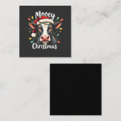 Prettig Kerstmis Grappige Kerstmis Koe Liefhebbers Notitiekaartje (Voorkant / Achterkant)