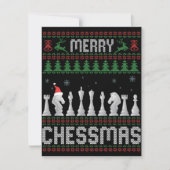 Prettig Kerstmis Grappige Schakers Kerstmis Lelijk Notitiekaartje (Voorkant)