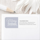 Prettig Kerstmis Gray Familie Etiket (Insitu)