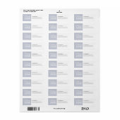 Prettig Kerstmis Gray Familie Etiket (Full Sheet)