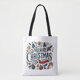 Prettig Kerstmis Hartelijk en Gezellig Tote Bag
