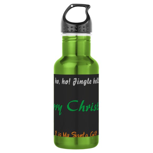 Prettig Kerstmis Het is Mijn Kerstman Cadeau - Oh Waterfles (Voorkant)