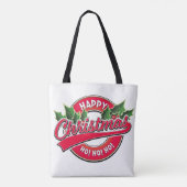 Prettig Kerstmis Ho! Ho! Ho! Boodschappentas Tote Bag (Achterkant)