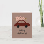 Prettig Kerstmis Hongaarse Kerstmis  Kaart (Voorkant)
