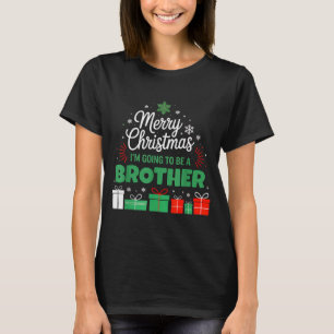 Prettig Kerstmis Ik Ga Een Broer Worden Zwanger T-shirt