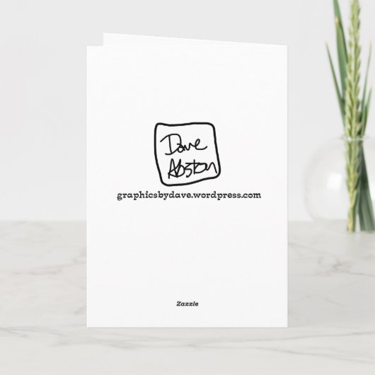 Prettig Kerstmis in juli Kaart (Achterkant)