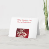 Prettig Kerstmis in Rode Kaart (Achterkant)