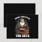 Prettig Kerstmis Jongens Kerstman Briefkaart (Voorkant / Achterkant)
