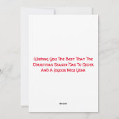 Prettig Kerstmis kaart (Achterkant)