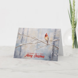 Prettig Kerstmis Kardinaal Kerstkaart Kaart