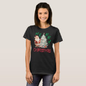 Prettig Kerstmis Kerstboomontwerp Sinterklaas T-shirt (Voorkant volledig)