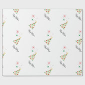 Prettig Kerstmis Kerstdag Cadeauverpakkings Papier (Vlak)