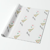 Prettig Kerstmis Kerstdag Cadeauverpakkings Papier (Uitgerold)