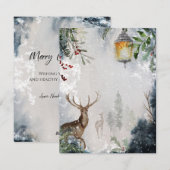 Prettig Kerstmis  Kerstkaart (Voorkant / Achterkant)