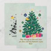 Prettig Kerstmis kerstkaarten Kaart (Voorkant / Achterkant)
