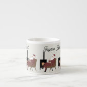 Prettig Kerstmis Kerstman Espresso Kop (Voorkant)