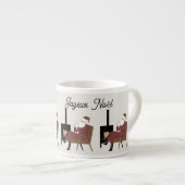 Prettig Kerstmis Kerstman Espresso Kop (Voorkant rechts)