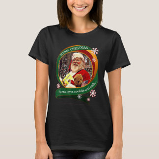 Prettig Kerstmis Kerstman Houdt van Koekjes en Mel T-shirt