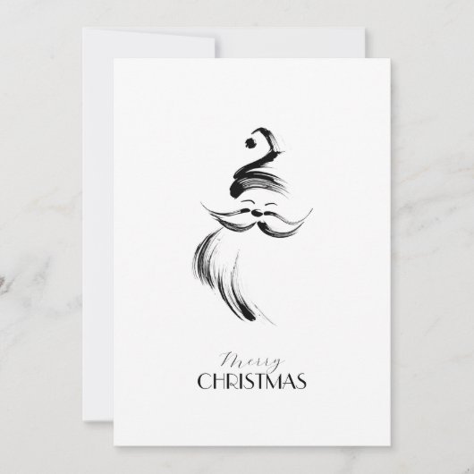 Prettig Kerstmis Kerstman Kerstmis Feestdagenkaart (Voorkant)