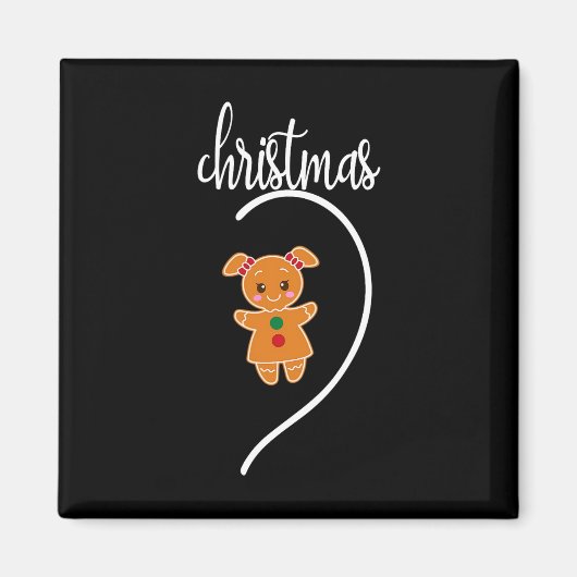 Prettig Kerstmis Kerstman Kersttrui Magneet (Voorkant)