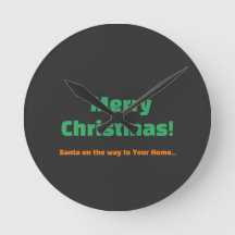 Prettig Kerstmis Kerstman op weg naar uw huis teks