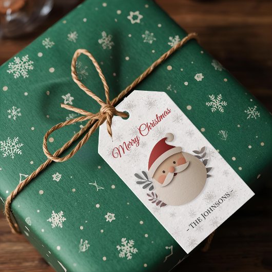 Prettig Kerstmis Kerstman – Persoonlijk Kerstcadea Cadeaulabel