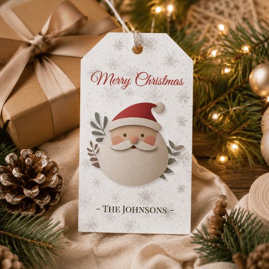Prettig Kerstmis Kerstman – Persoonlijk Kerstcadea Cadeaulabel