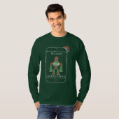 Prettig kerstmis Kerstman Spel T-shirt (Voorkant volledig)